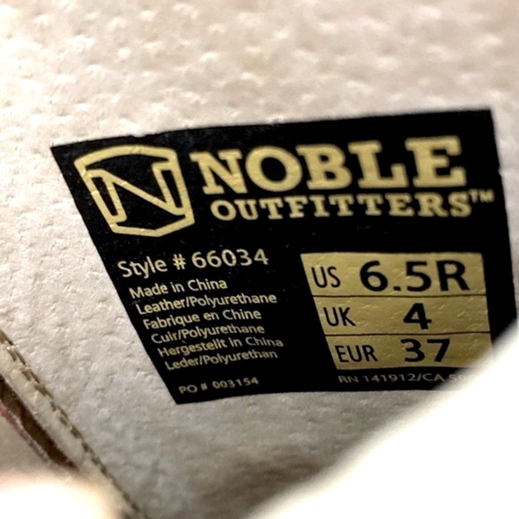 Noble Outfitters woman’s cowboy boots dark brown with pink stitching size 6 1/2 - Picture 10 of 10